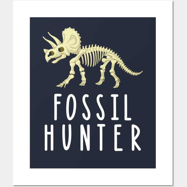 Fossil Hunter Hunting Dinosaur Artifacts Wall Art by mstory